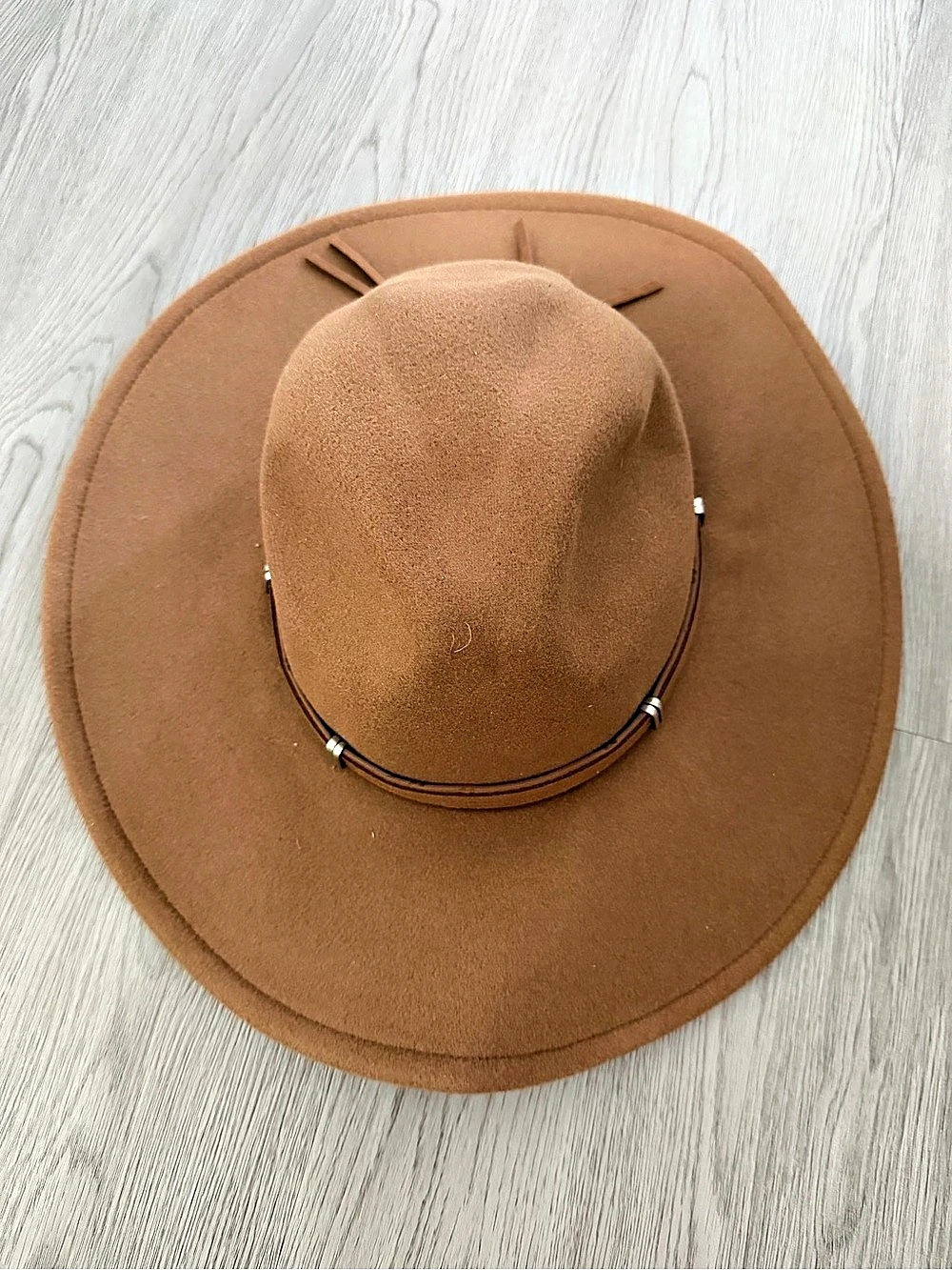 Universal Thread Wool Wide Brim Hat in Brown NWT